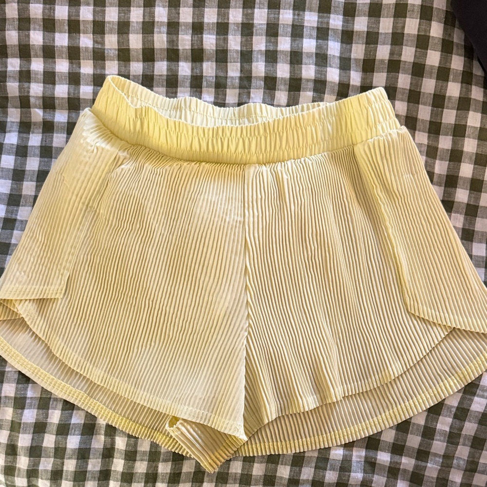 All in Motion Light Yellow Women's Athletic Shorts